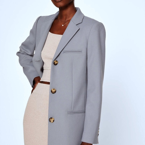 Three-Button Coat - Brand New - NEVER WORN - Weathered Blue - Picture 3 of 5